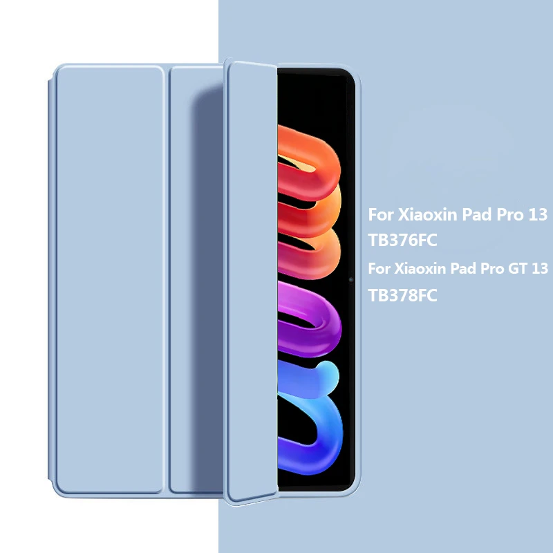 

For Xiaoxin Pad Pro 13 TB376FC Case Trifold PU Leaher Soft Back Stand Tablet Cover For Xiaoxin Pad Pro GT 13 TB378FC Case 2026