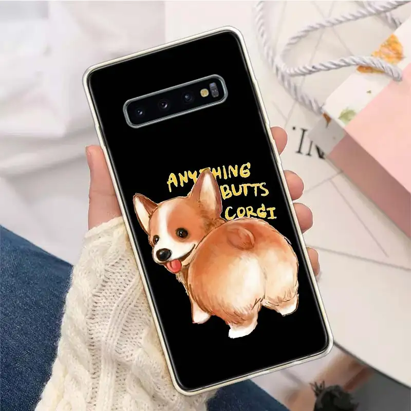 Cartoon Corgi Super Cute Dog Silicon Call Phone Case For Samsung Galaxy S23 S24 S25 Ultra S21 Plus S20 FE S22 S10 + S10E Cover F image 4