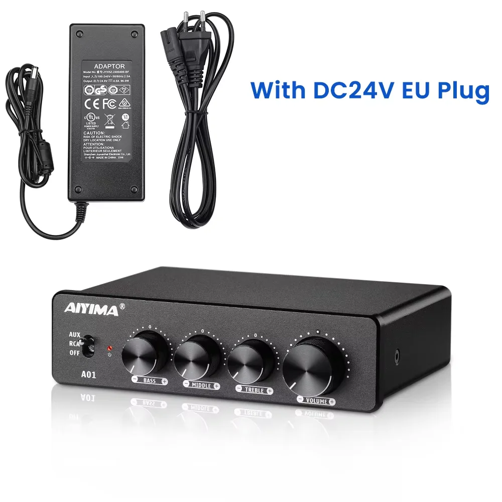 AIYIMA A01 TPA3116 Versterker Audio Klasse D Geluidsversterker 80W*2 HiFi Muziek Stereo Versterker Home Theater Amp