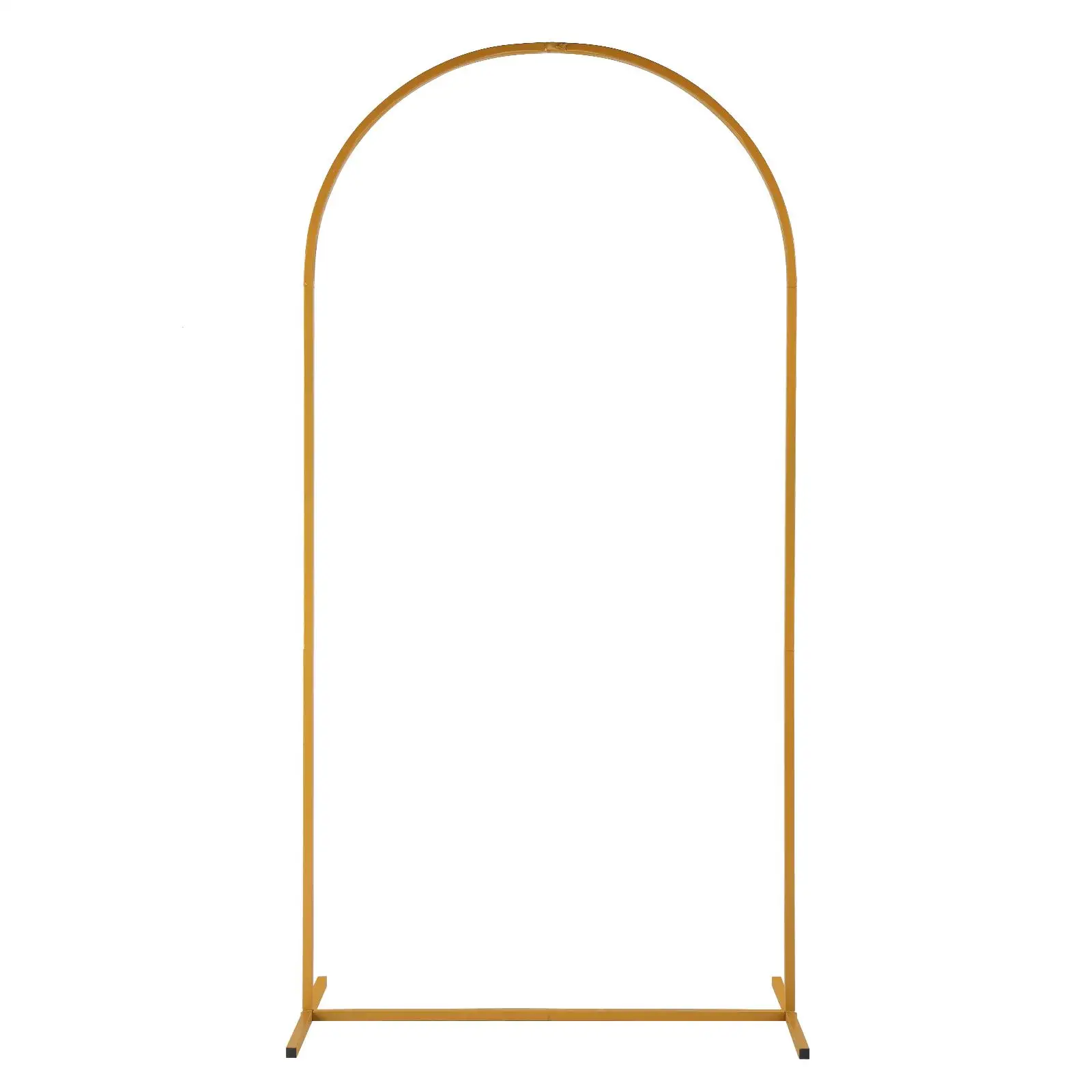 200x100cm Golden Yellow Iron Arc for wedding Door Frame Water Bag with Floor Nails