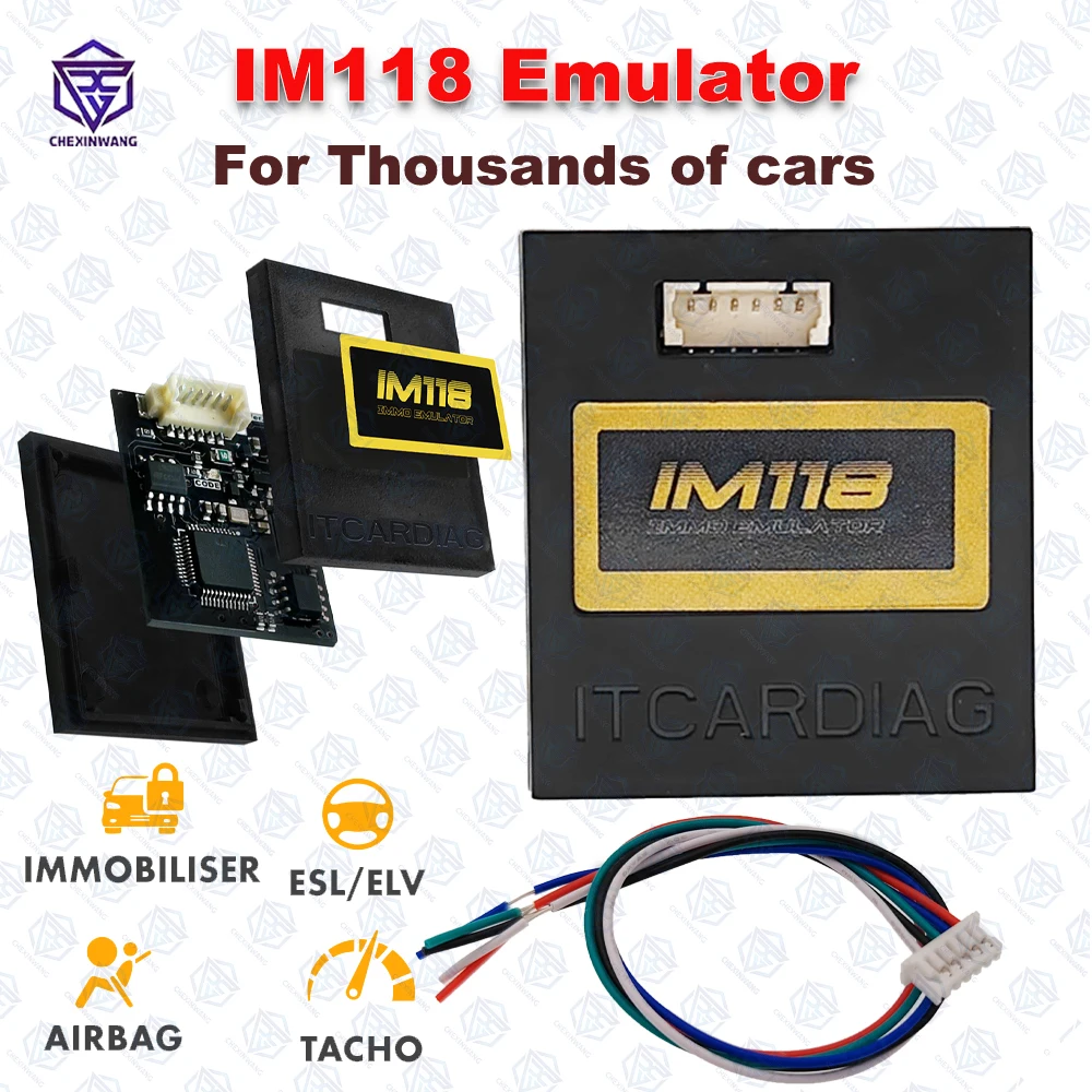 

New IM118 IMMO Off Emulator (K-LINE/CANBUS CARS) Car OBD2 Signal Reset Diagnostic Tools Update of V96 SQU OF68 OF80 OF96 for PSA