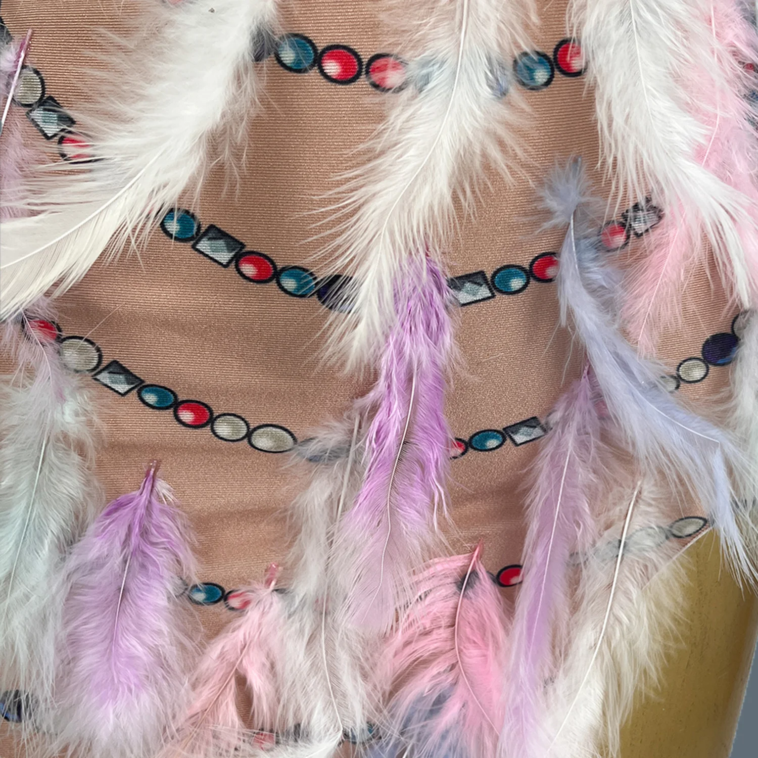 Elegant Feathers Pearls Fancy Long Dress Birthday Party Sexy Gowns Nightclub Prom Stage Show Wear for Women Dance Dress Chuniao