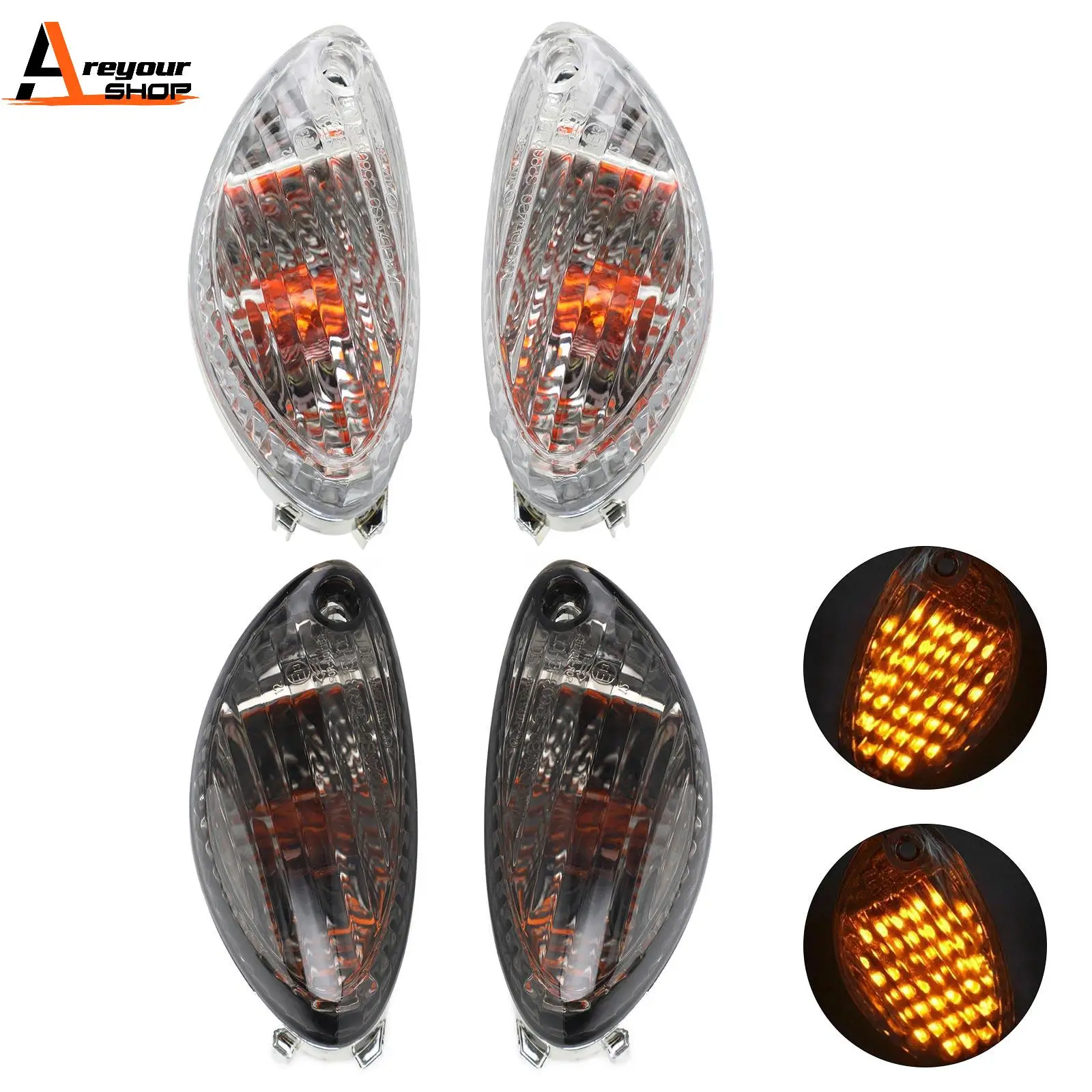 

Areyourshop Rear Turn Signal Light for SUZUKI Hayabusa GSXR1300 GSX-R 1300 2008-2017 Motorcycle Parts