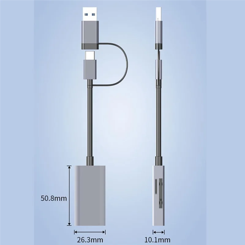 ¡Nuevo! ! Lector de tarjetas de memoria 4 en 1 USB 3,0 USB-C SD TF U disco OTG adaptador para Pro/Air 2023, Ipad Pro, Imac, superficie libro 3