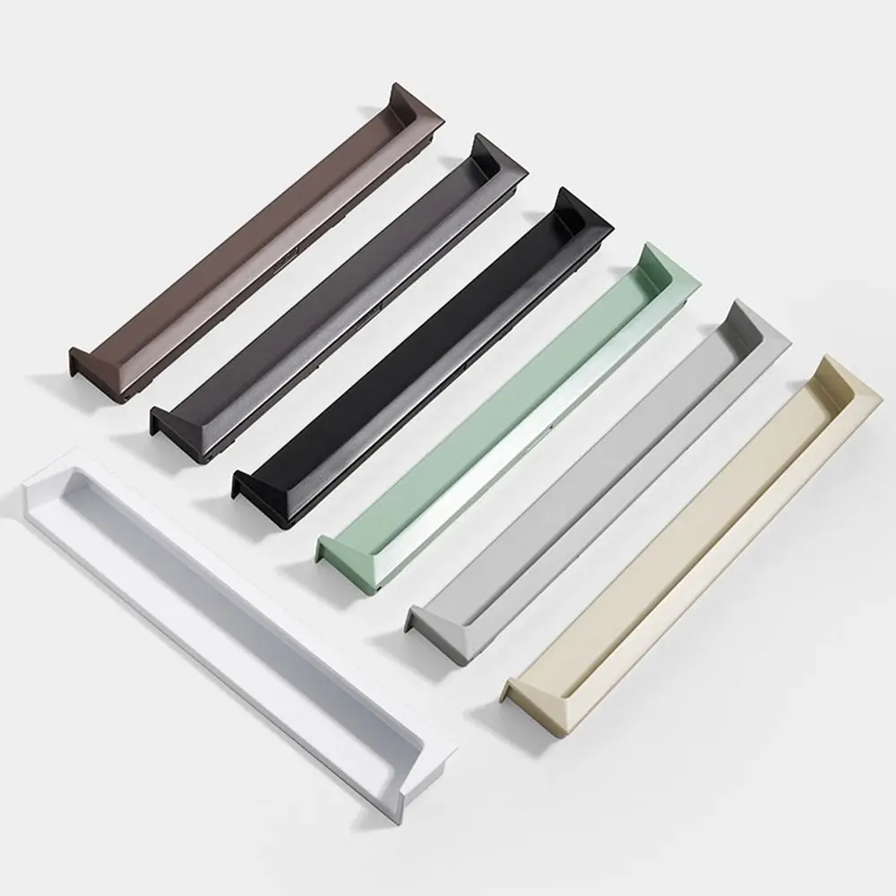 Accessories Hardware Cabinet Handle Stainless Steel Simple Cupboard Door Pulls Hidden Modern Invisible Pull Home Decor