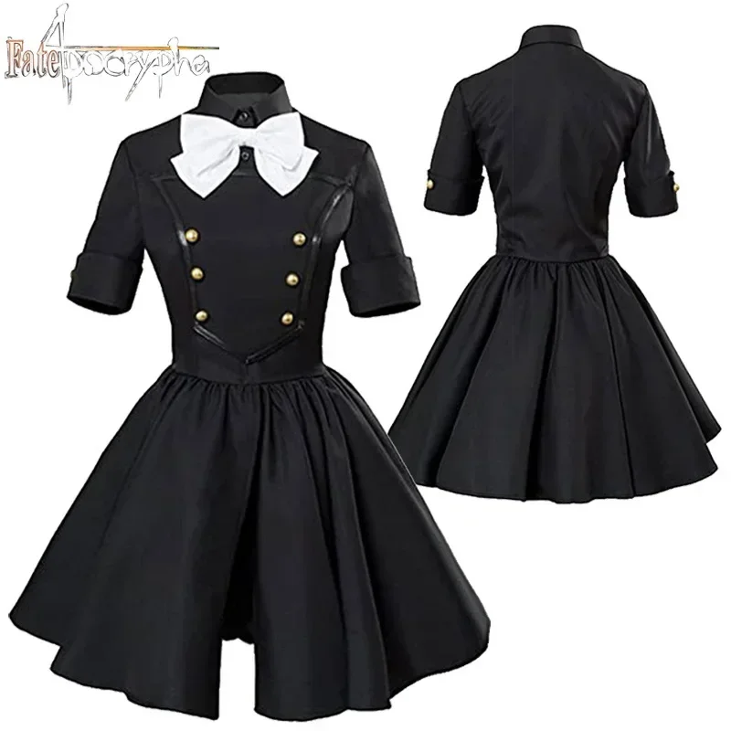 

Robe noire Anime Fate Apocrypha Astolfo, Costume de Cosplay pour femme, jupe de tous les jours, Costume de fête d'halloween