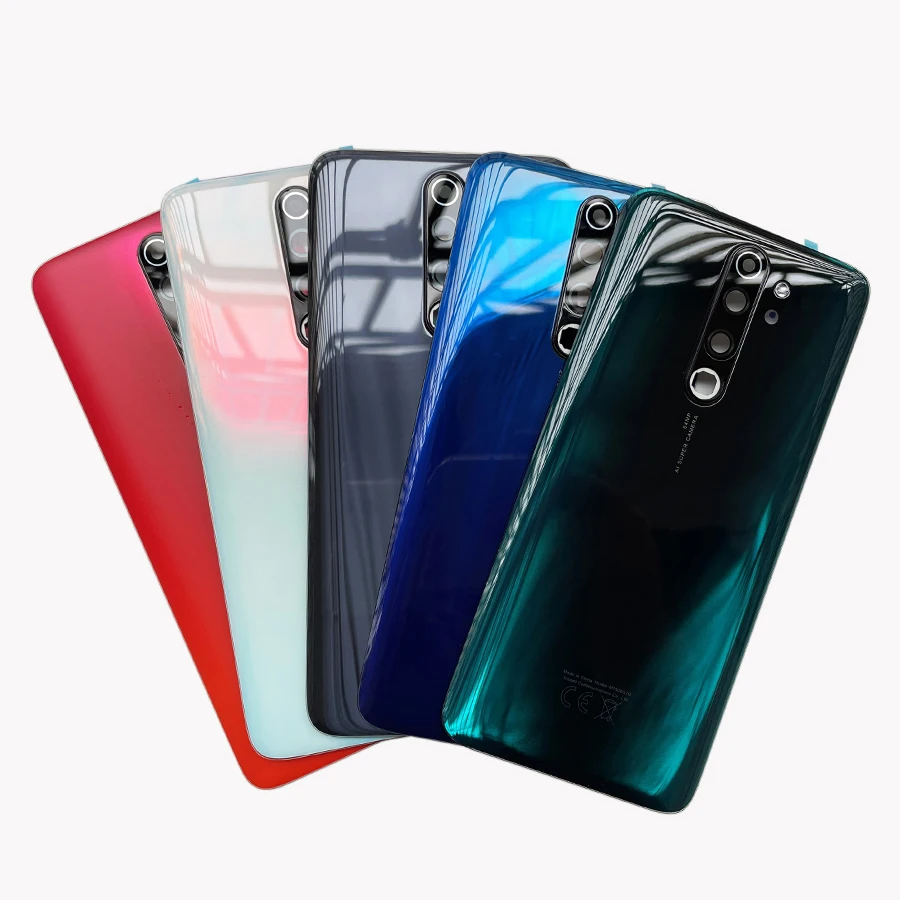 A+++ Battery Cover For Xiaomi Redmi note 8 pro Battery Cover Back Glass Panel Rear Housing Case With Camera Frame