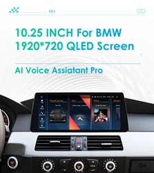 10.25 Android 13 Autoradio For BMW 5 Series E60 E61 CCC CIC 2005-2010 Multimedia Player 4G Carplay 2din Car radio GPS Stereo RDS