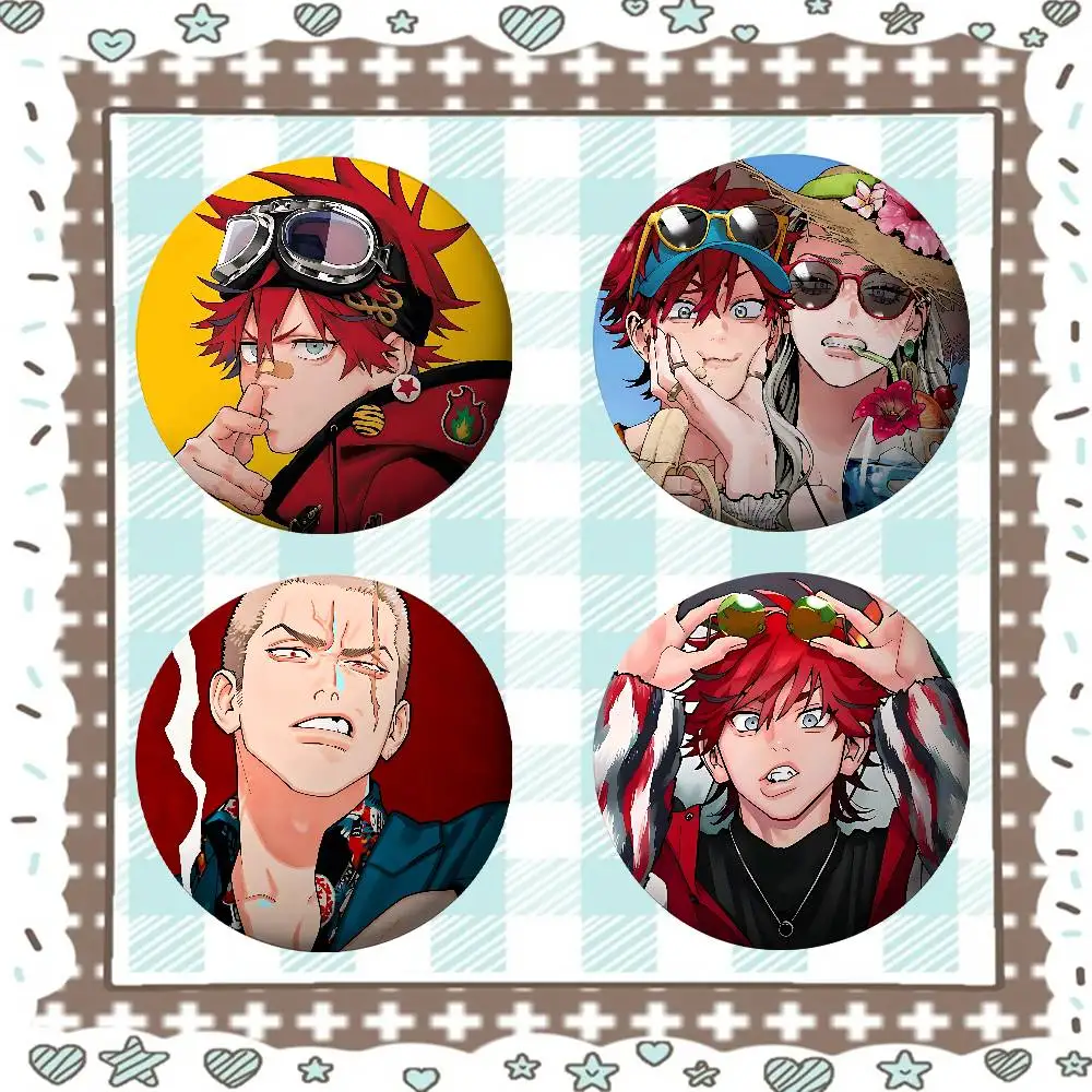 Cool G-gokurakugai-S Minimalist Exquisite Tinplate Brooches:Sleek Badge Lapel Pins For Bag Accessories, Practical Souvenir Gifts