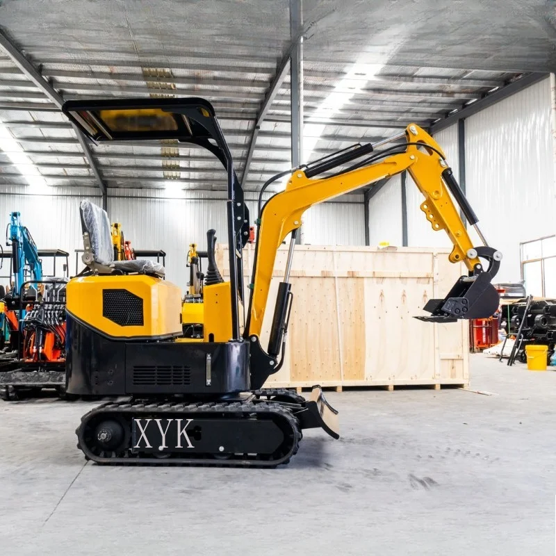 FOB Price Deposit HT10 1 Ton Mini Crawler Excavator Multifunctional Agricultural Ditching Digging Machine Direct Factory Supply view 6