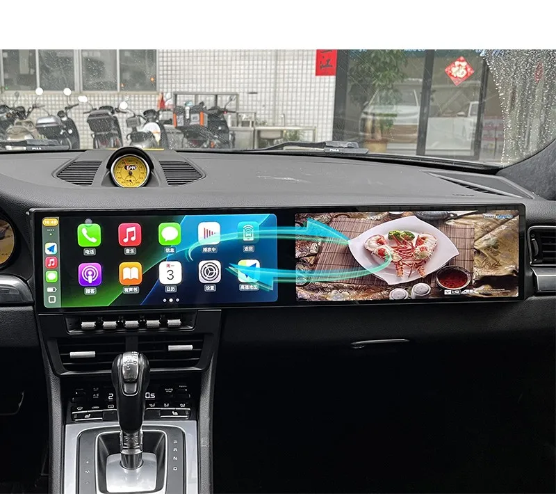 

Dual 12.3 Inch Car Dvd Player Android Radio Touch Screen Gps Navigation Carplay 911 Boxster Cayman 2012-2019
