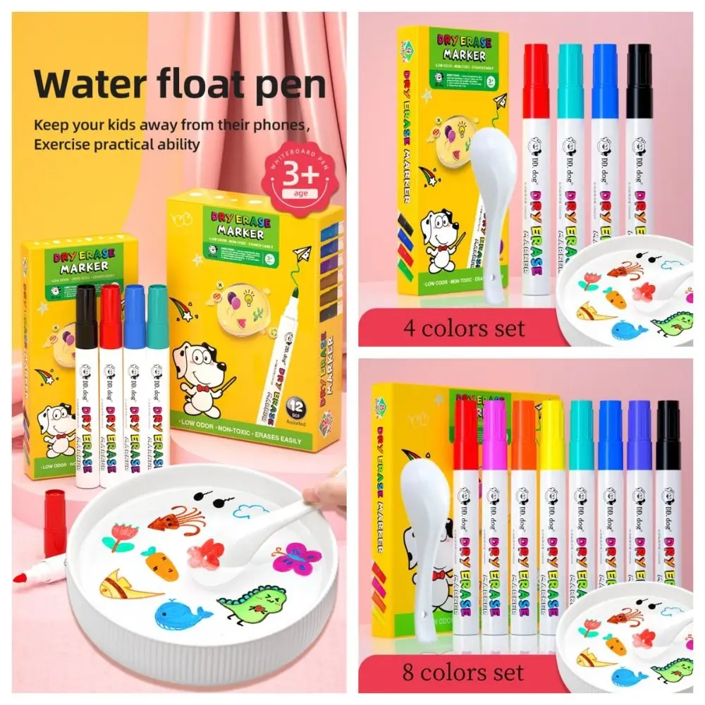 Safety Water Floating Painting Brush Erasable Interesting Magical Water Painting Pen Colorful Painting Pen