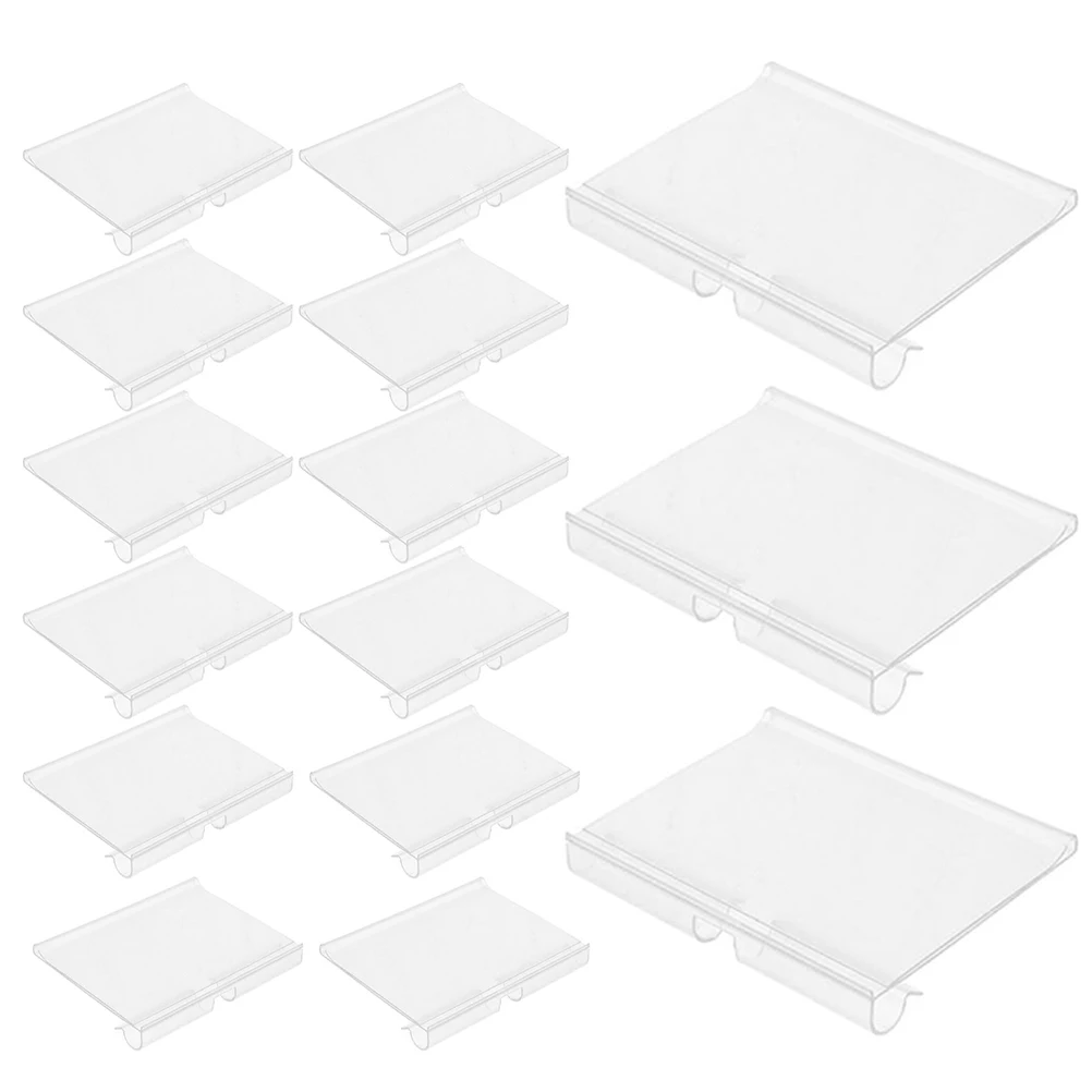 

20pcs Pvc Price Tag Holder Lightweight Reusable Label Display Stand For Supermarket Shelf Sign Merchandise Retail Accessories