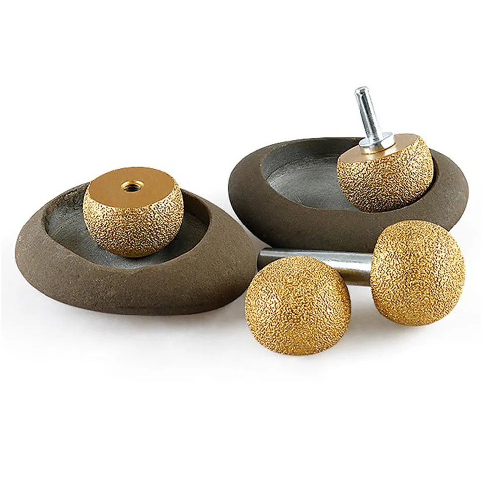 1pcs Brazed Mushroom Head Hole Opener 30mm/40mm/50mm Diamond Brazed Round Grinding Head Abrasive Tools For Internal Arc Grinding
