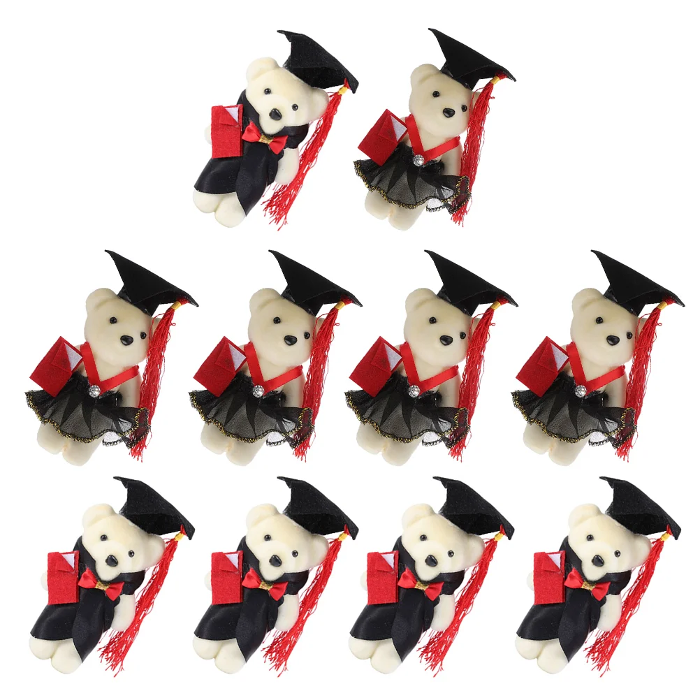 

Dr Bear Mini Graduation Bears Ornament Graduate Adorable Decoration Adorn Plush Figure