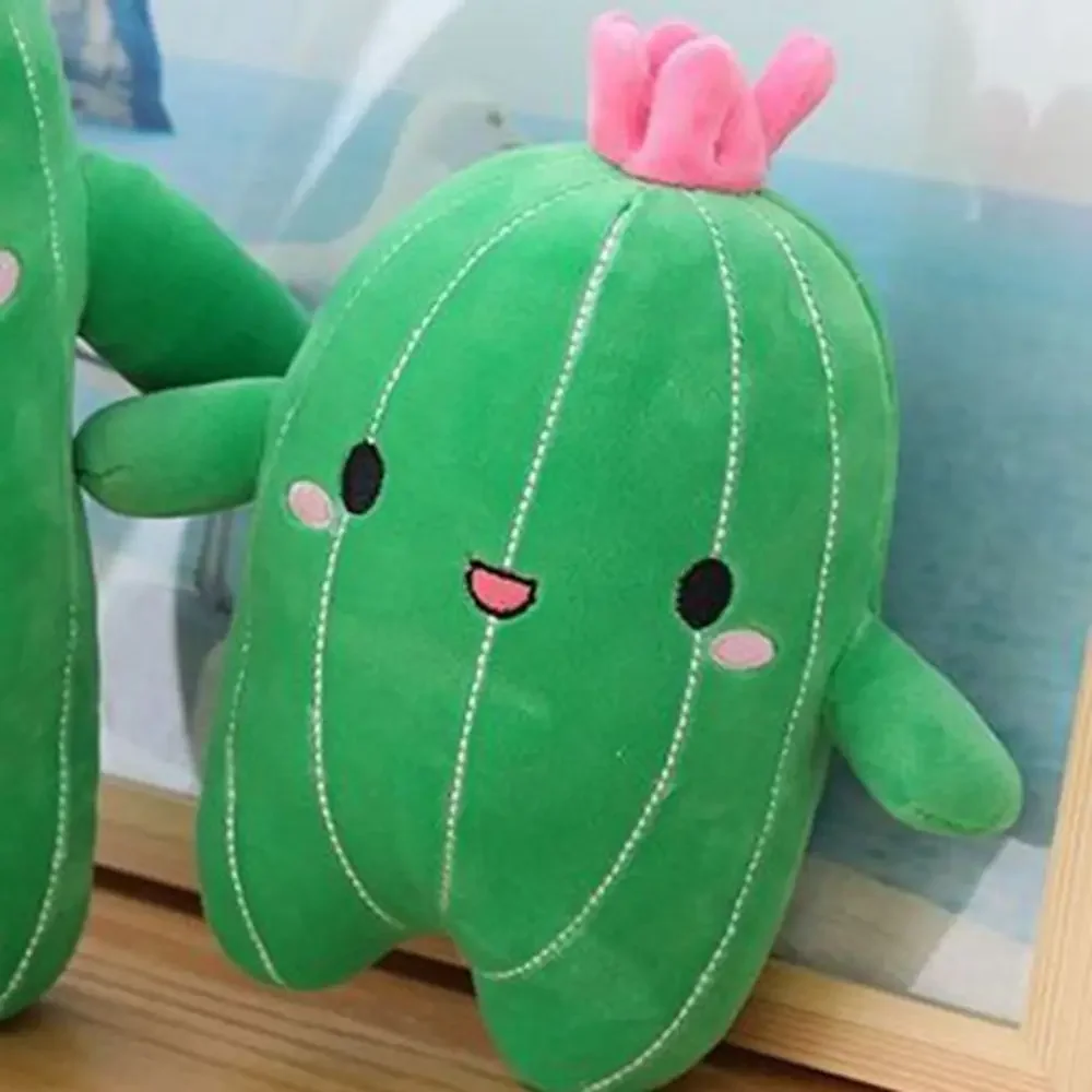 Peluche verte en forme de plante pour dormir, oreiller tressée, adorable cadeau amusant pour un ami, idéal comme cadeau d'anniversaire ou de Noël, 25cm