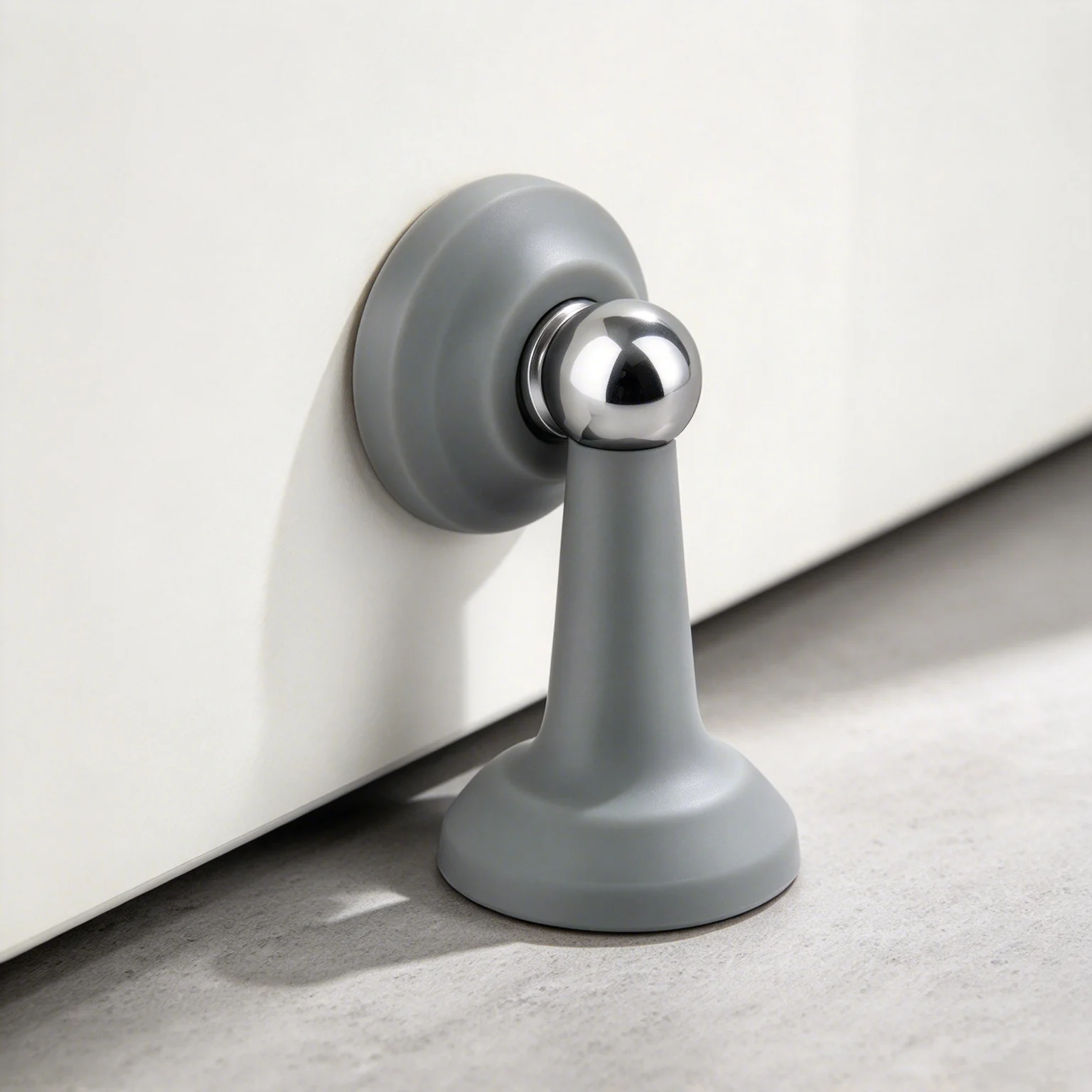 Household No Punch Silicone Door Stopper Strong Magnetic Silent Anti‑collision Wall Floor Buffer Door Stop Accessories