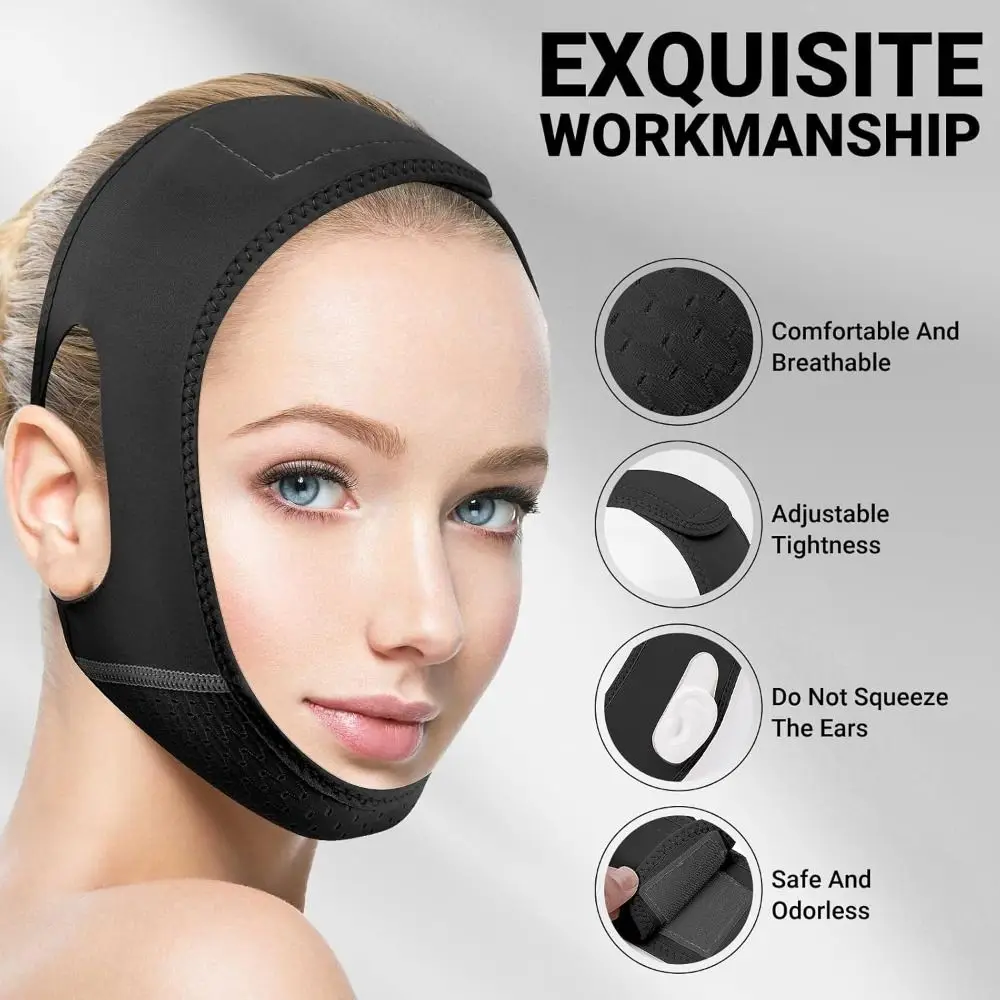 New Adjustable Face Slimming Strap Jawline Shaper Jaw Strap Chin Strap Face Slimming V Line Lifting Mask for Sleeping