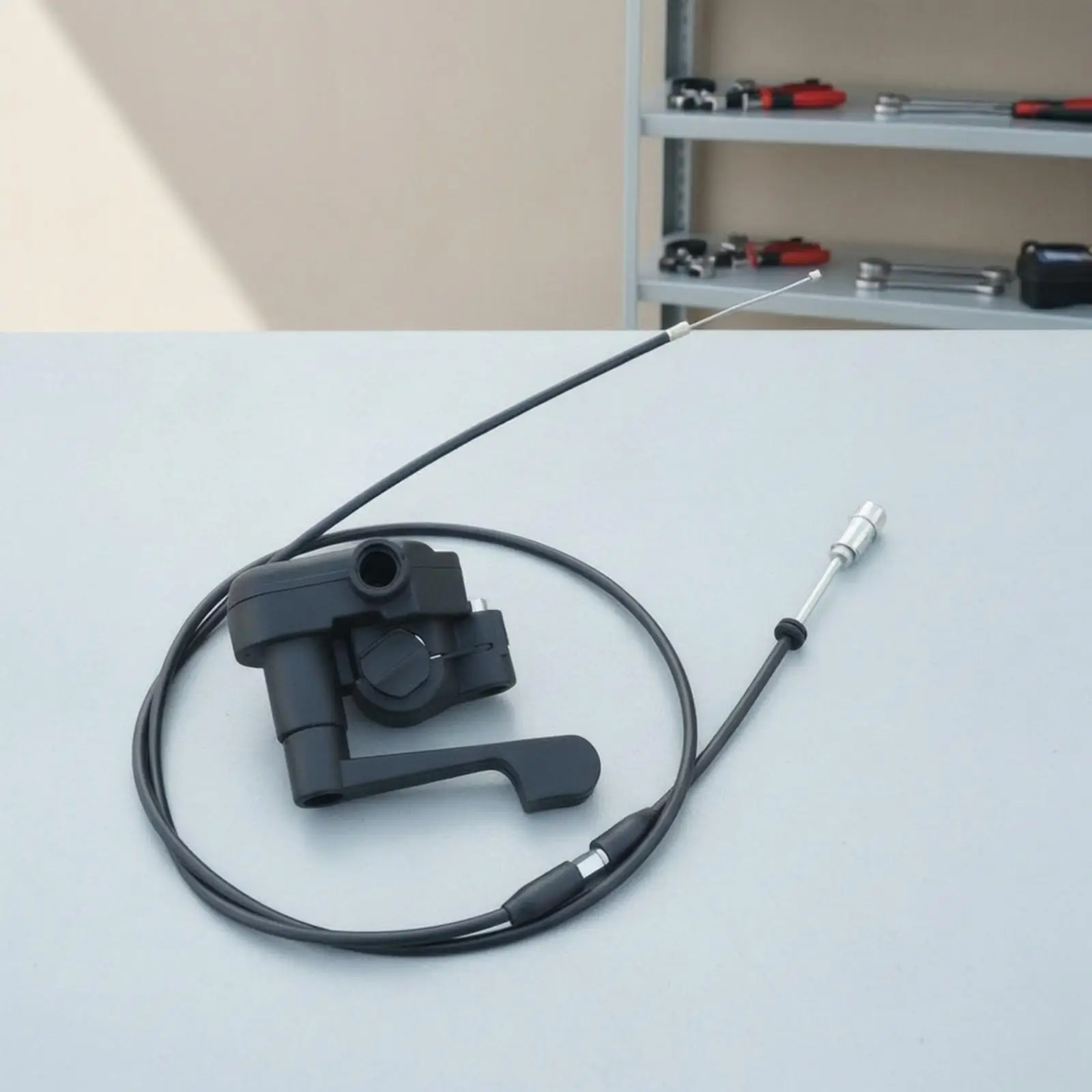 Thumb Throttle with Cable Easy to Install Thumb Throttle Cable Assembly Lever Clamp-on Responsive for ATV, Sand Buggy