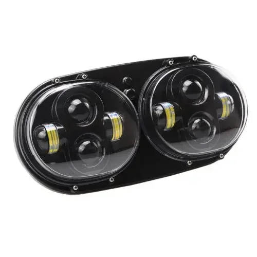 Road Glide Dual LED Headlight For Motorcycle Light System