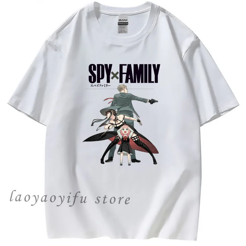 Camiseta De Manga corta para hombre y Mujer, camisa De Anime De la familia Spy X, Kawaii, Harajuku, moda De verano