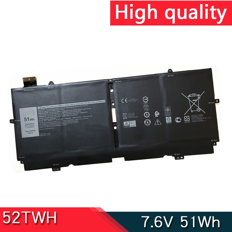 НОВЫЙ аккумулятор для ноутбука 52TWH 7,6 В 51WH для ноутбука Dell XPS 13 7390 серии 2 в 1 P103G P103G001 P103G002 MM6M8 0MM6M8 XX3T7
