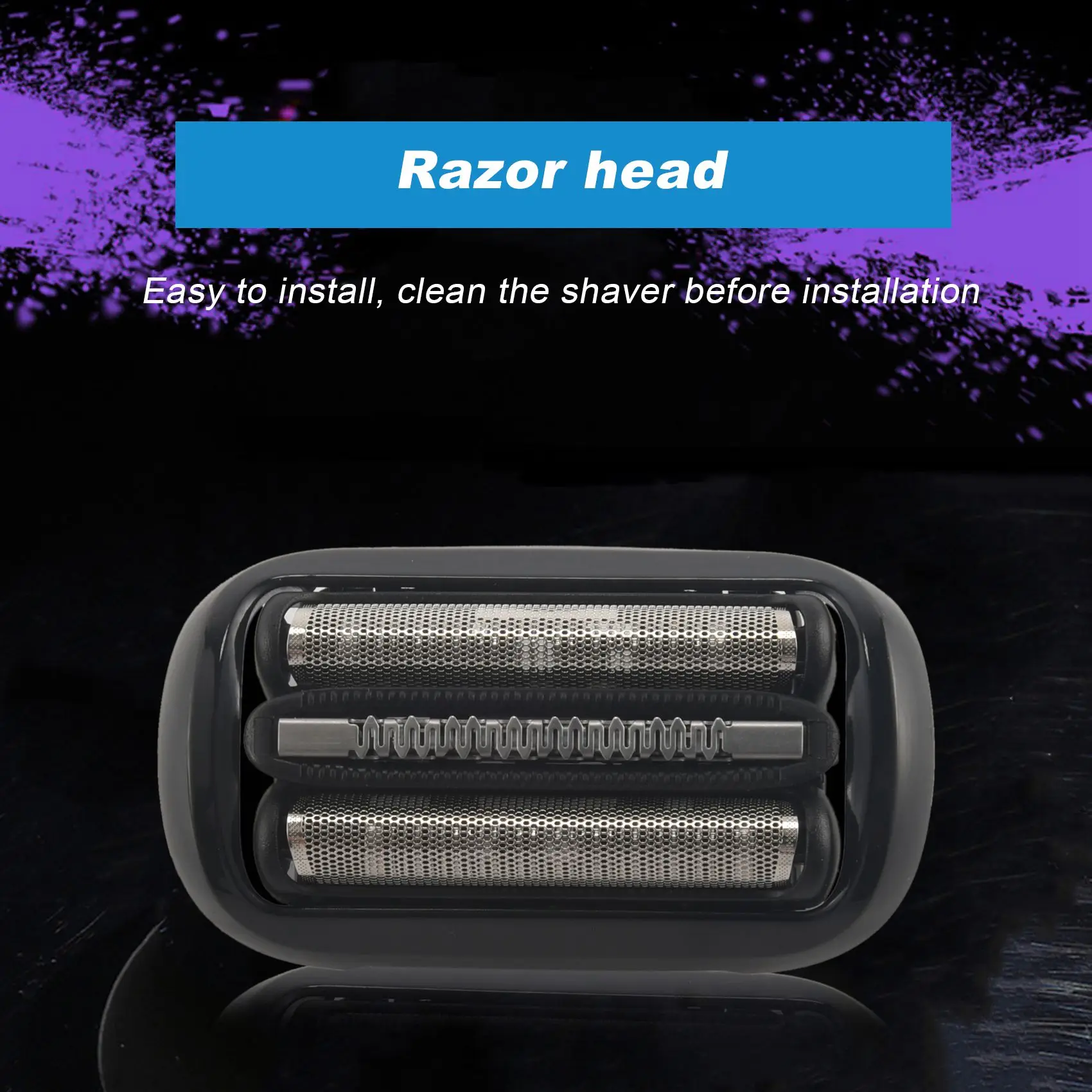 Replace Electric Shaver Head for Braun 53B Series 5-6 50-R1000S 50-B1300S 50-R1320S 50-R1300S 50-M4000Cs Razor Blade