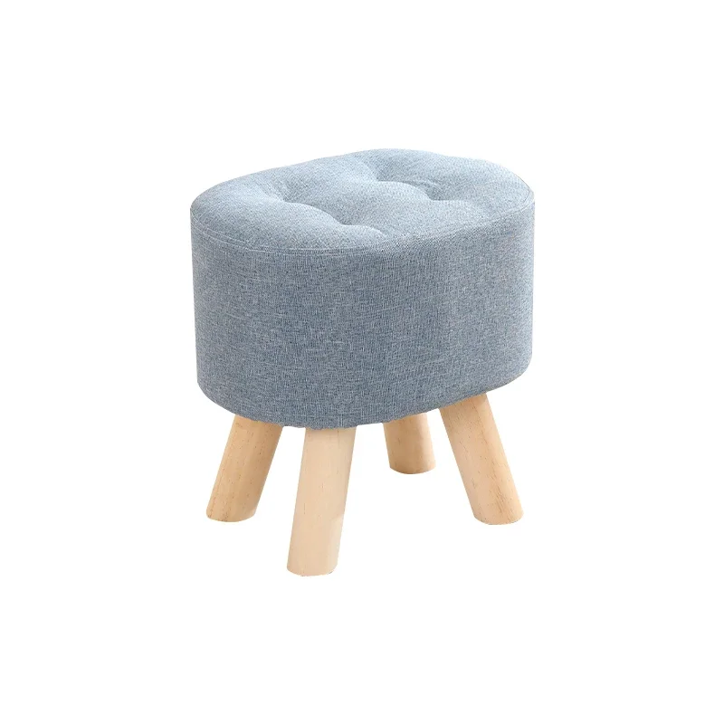 Ultralight Waiting Foot Stool Adults Minimalist Nordic Entryway Foot Stool Bathroom Wooden  Bedroom Furniture