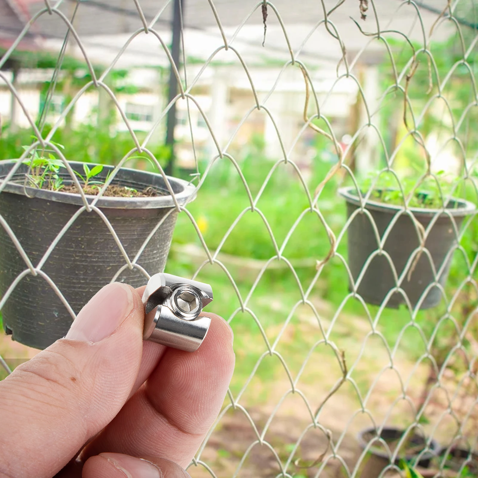 

2pcs 316 Cable For Rope Clamp Cable Clip Fastener For Gardening Wire Rope Wire Clamp Metal Mesh Industrial Use