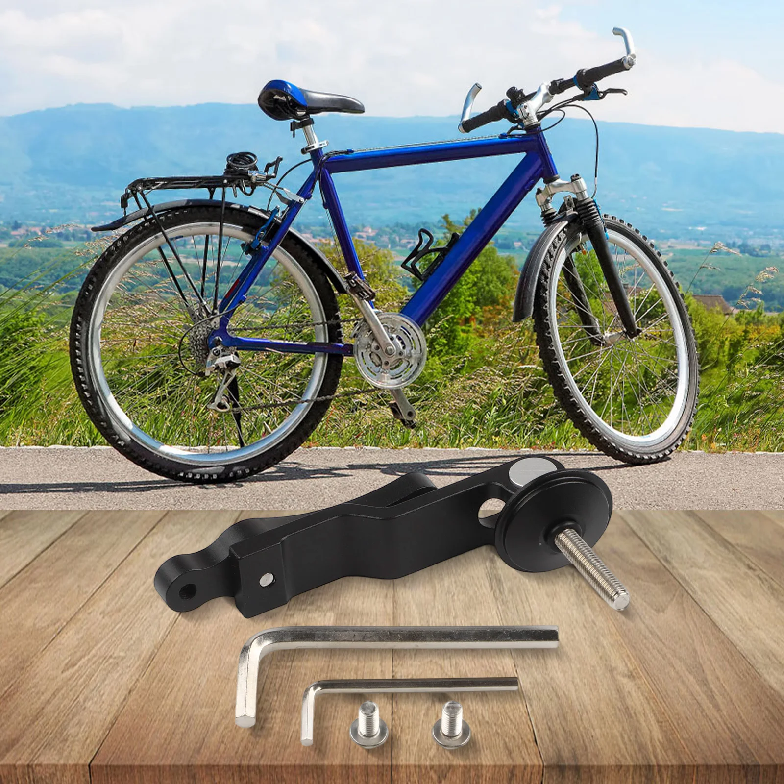Adjustable Bottle Mount Water Bottle Mount Black Bicycle Stem Cap Long Life Span Adjustable Height Compact Size