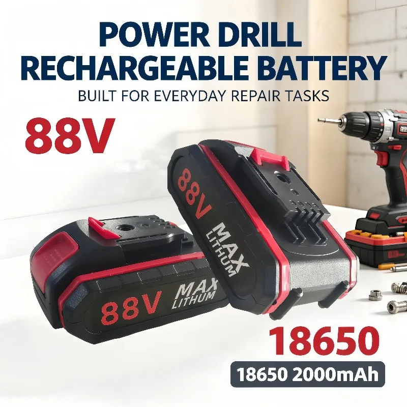 Newest Cordless Handheld Pruning Saw, One‑Hand Operated Logging Electric Chain Saw, 88V 18650 Rechargeable Battery