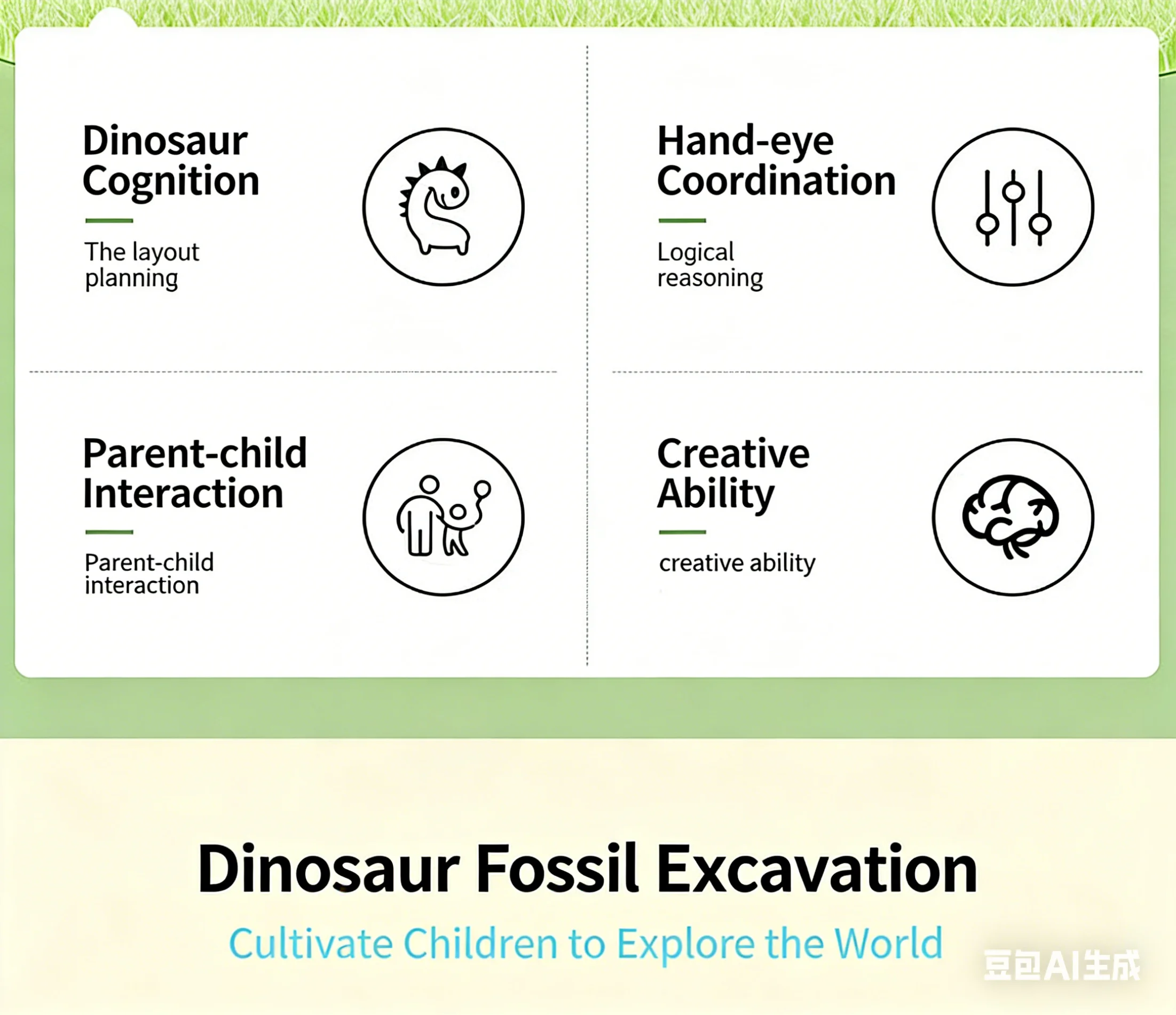 Dinosaur egg excavation kits packaging