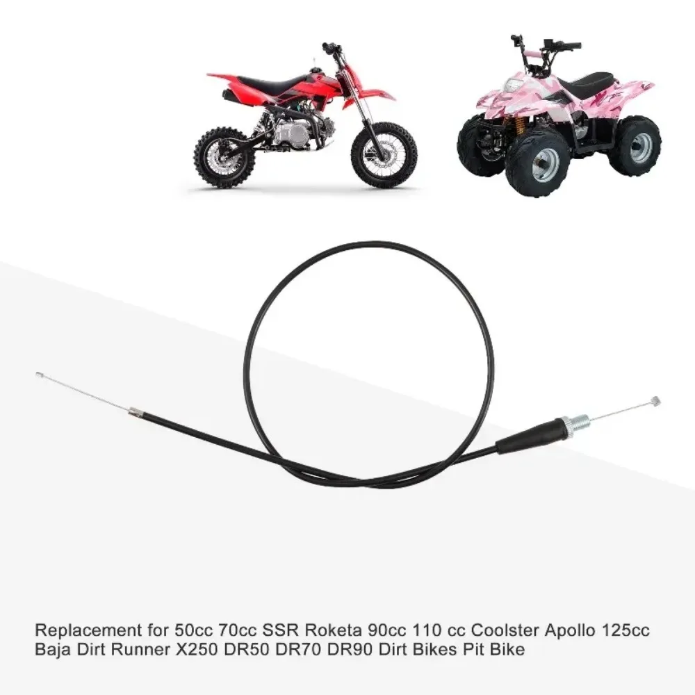 Universal Throttle Cable 1m 1100mm 1200mm Straight Head Oil Cab VYL For Gaosai Throttle Cable CQR150/250/Jialing/Chinese Cabbage