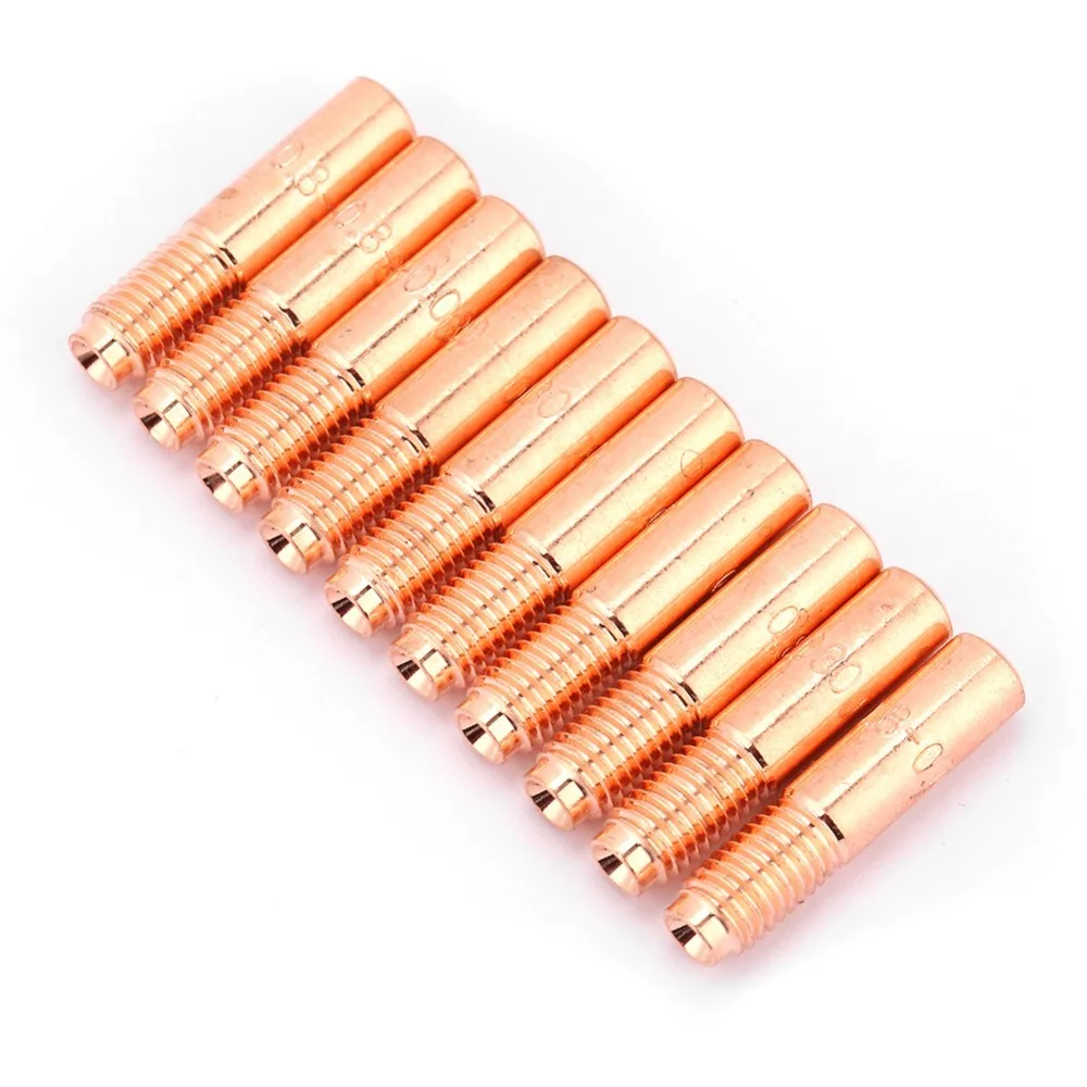 14pcs 0.035 Inch Tip Mig Welding Gun Accessory 0.030 Inch Tip 1/2 Inch Nozzle Welding Nozzle Contact Tip Gas Nozzle Diffuser