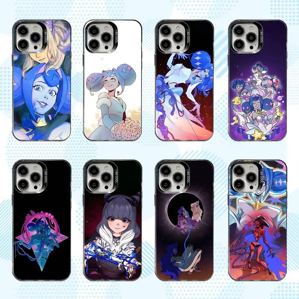 حافظة هاتف K-Knights Of Guinevere لهاتف iPhone 17,16,15,14,13,12,X,8,Pro,Max,Plus,E,SE4,Air,Mini IMD أسود غير لامع