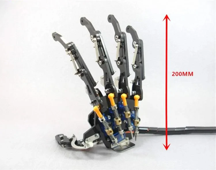 Arduino用5本指ロボットハンド,サーボ制御,左右バイオニックパーム,日曜大工キット,プログラム可能なグリッパークロー,5 dof