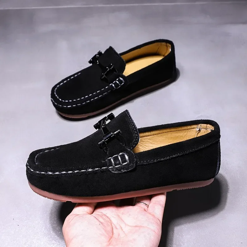 Autumn Winter Kid Casual Shoes Boy Slip-on Teenage Loafers Shoes Wearable Flats Shoes Children Boy Fashion Kids Walking Shoe