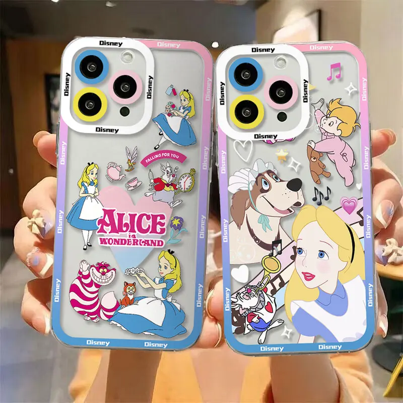 Disneys Alice in Wonderland Phone Case For Xiaomi Redmi Note 13 12C 11 10C 13C 10s 9s 9A 9T 9C 8 Pro Max 4G 5G Transparent Cover