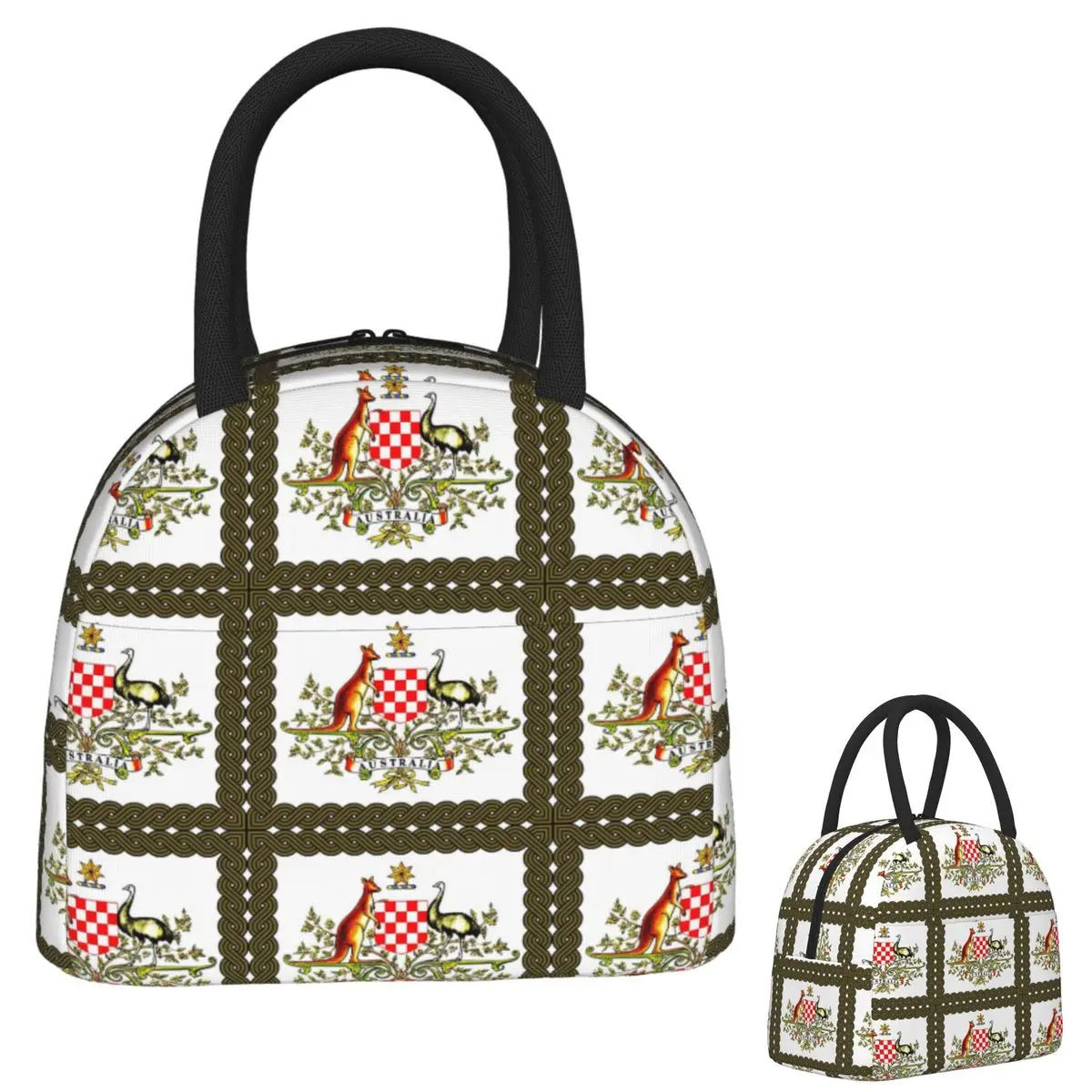 

Croatian And Australian Connection Insulated Lunch Bag for Women Kids Leakproof Food Boxes Thermal Lunch Box Tote