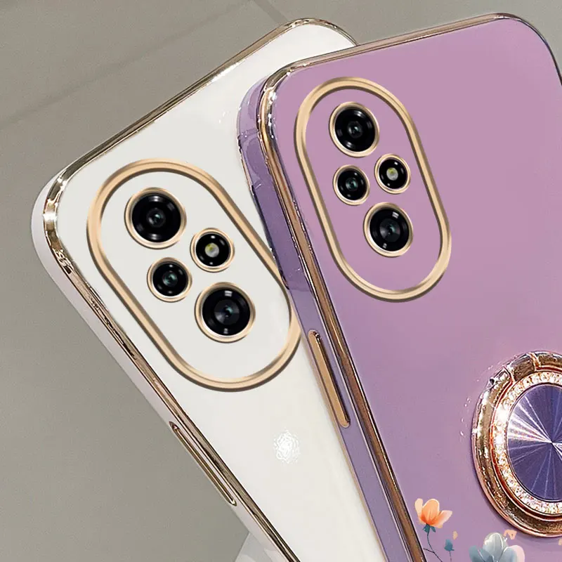 حبة حزام الحبل لطيفة الأزرق زهرة حامل هاتف حافظة لهاتف هواوي الشرف 9X Pro 60 70 80 90 100 200 300 Pro Ultra Y9s