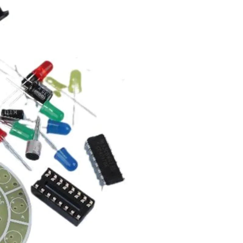 LED Light Kit CD4017 Colorful Voice Control Rotating Electronic Manufacturing DIY Kit Spare Parts Student Laboratory
