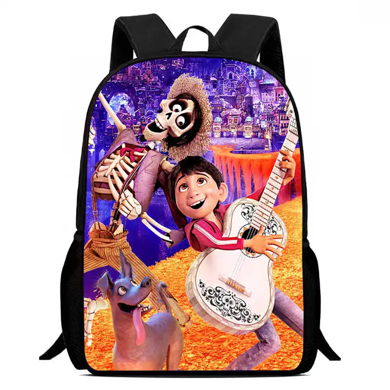 

Школьный рюкзак Disney Mochila, школьные сумки с рисунком коко для девочек и мальчиков, прочные и легкие детские сумки для детского сада