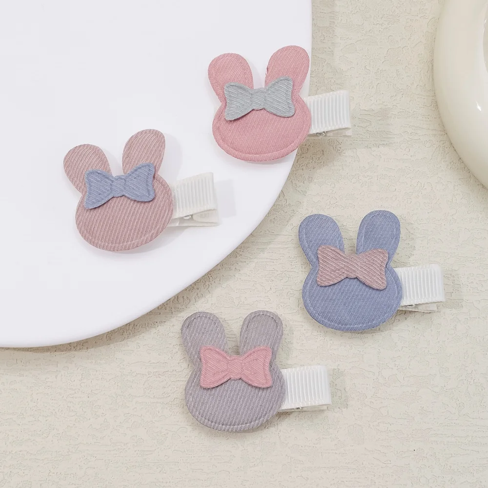 

Sweet Girls Mini Bunny Bow Hair Clip Cute Rabbit Baby Hairpin For Girls Handmade Kids Headwear Children Hair Accessories