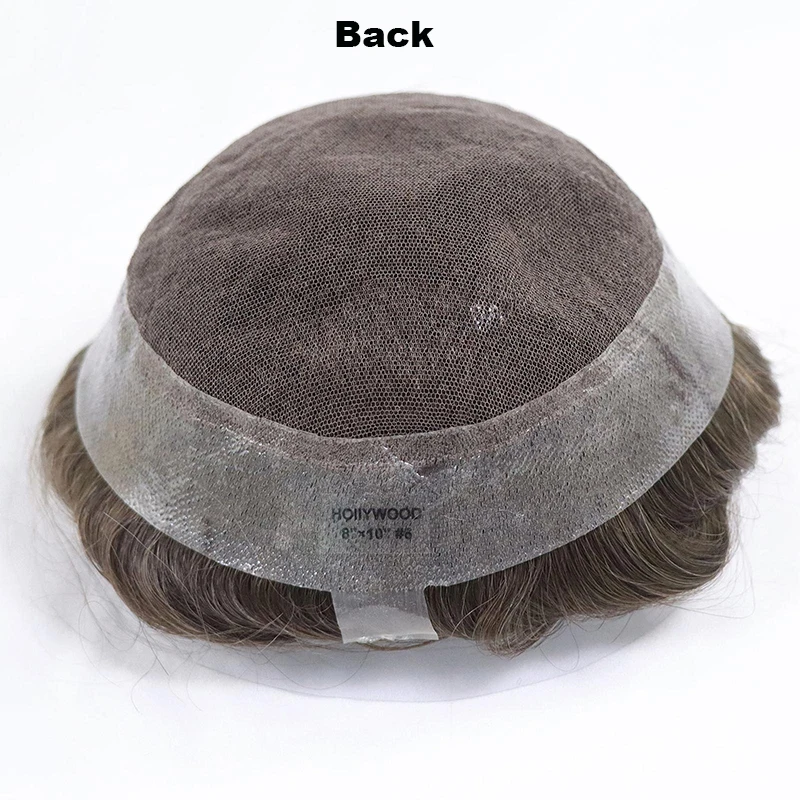 شعر مستعار للرجال جديد الدانتيل السويسري بولي ذكر الشعر الاصطناعي الرجال الشعر المستعار تنفس 100% شعر الإنسان وحدة نظام شعري طبيعي 110%-130%