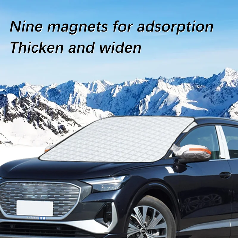 Auto Exterior Accessories For Audi Q4 E Tron Winter Car Snow Shield Shade Front Windshield  Waterproof Ice-Frost Sunshade Cover