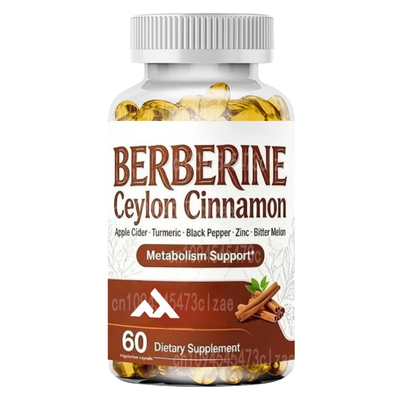Natural Berberine Capsules Containing Ceylon Cinnamon 1318mg | Immune Health Support  60 Capsules