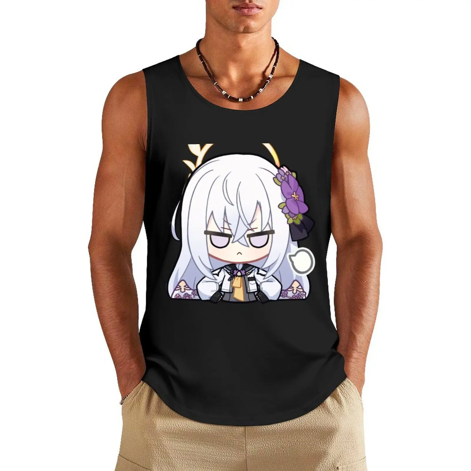 

Asuza Blue Archive Tank Top Short sleeve Men's vest Vest for boy