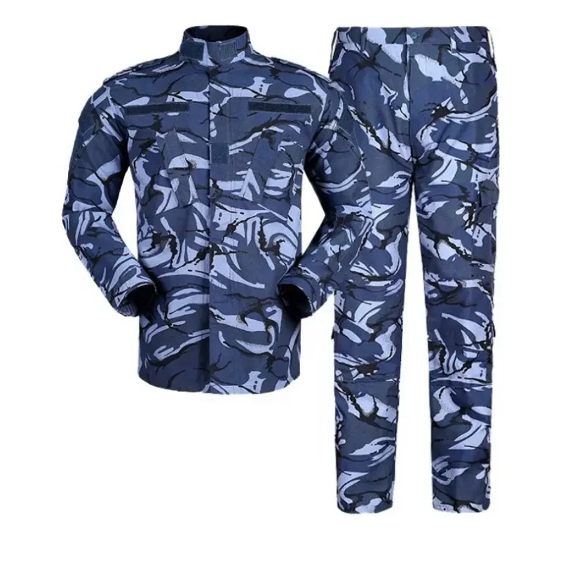 british-ocean-color-cotton-polyester-blue-tactical-tom-training-clothing