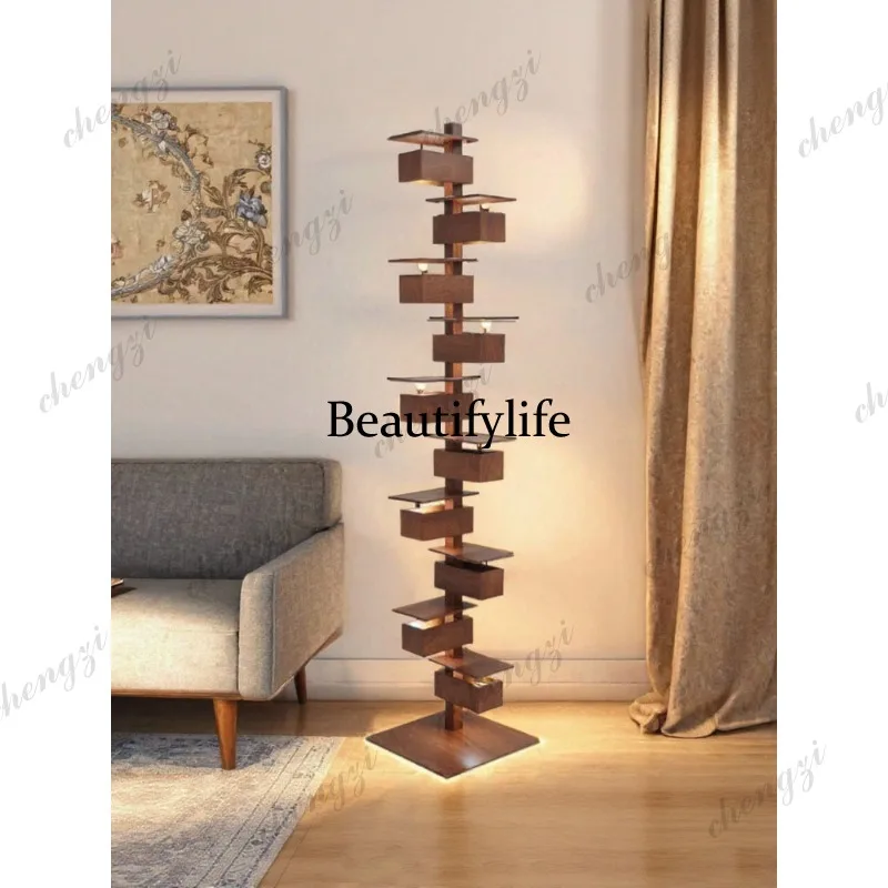 Medieval floor lamp designer living room villa vertical sofa next to wabi sandy wind ornament decorative lamp
