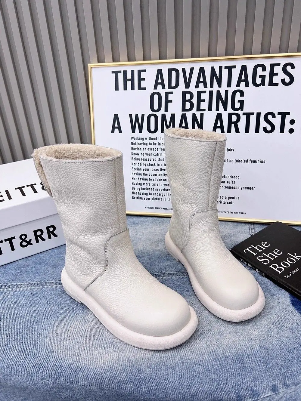 

Women'S Snow Boots, Artificial Short Plush Boots With Sponge Soles, Fashionable Women'S Shoes For Autumn And Winter